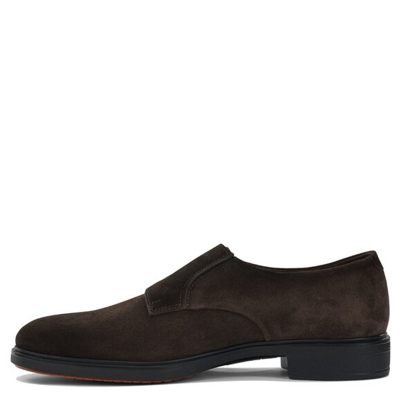 Santoni Suede Double Buckle Loafers UK 8.5 Men - Picture 3 of 5